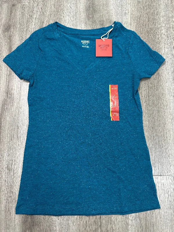 Top Short Sleeve By Mossimo In Aqua, Size: S Sharp Men's Italian