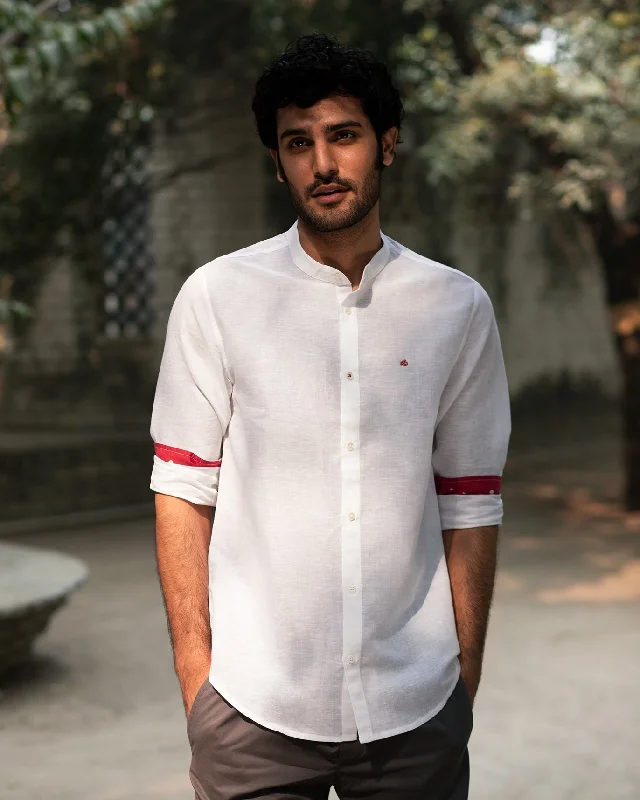 Nawab Shirt - White Edgy Men's Punk