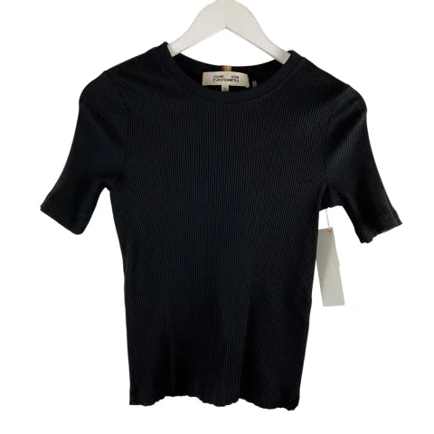 Top Short Sleeve By Diane Von Furstenberg In Black, Size: M Laid