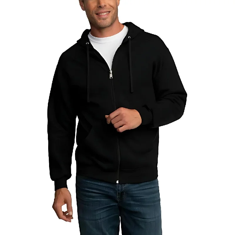 Basic Black Zipper Hoodie