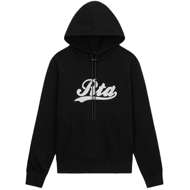 Rta Dion Hoodie (Black Collegiate Script) MU24K628-T1181BKCGS