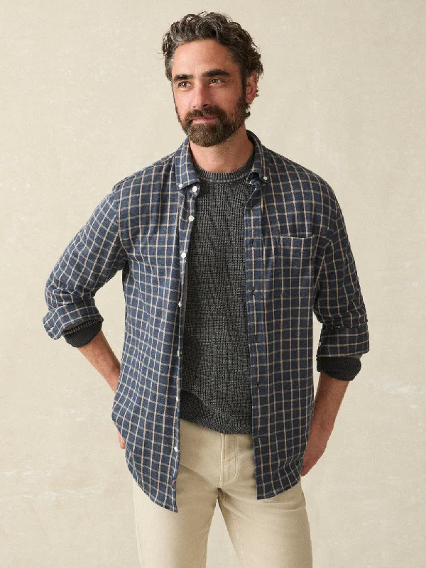 Coastline Knit Shirt Twilight Check