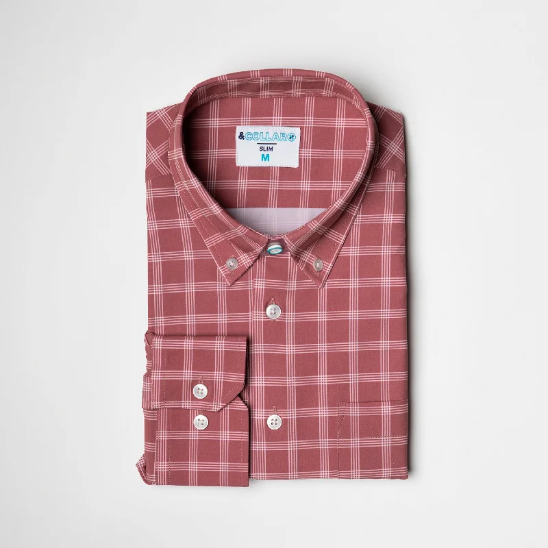 Range Shirt - Adobe Red w/ White Windowpane