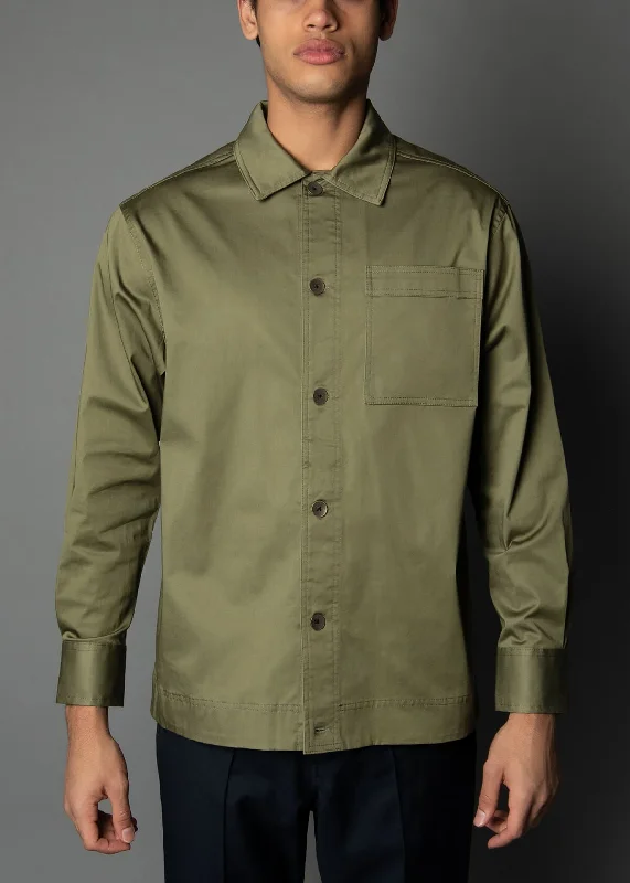 Prisao-X Olive Sateen Shirt