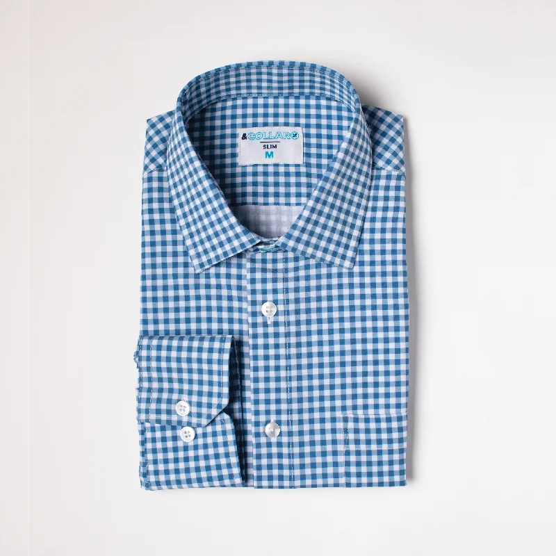 Range Shirt - Royal Blue and White Gingham