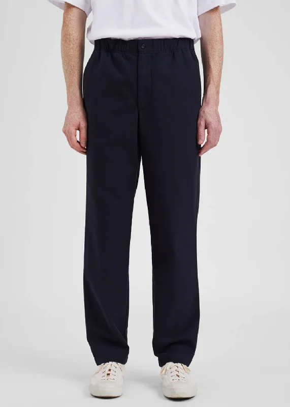 Ezra Relaxed Cotton Wool Twill Trouser