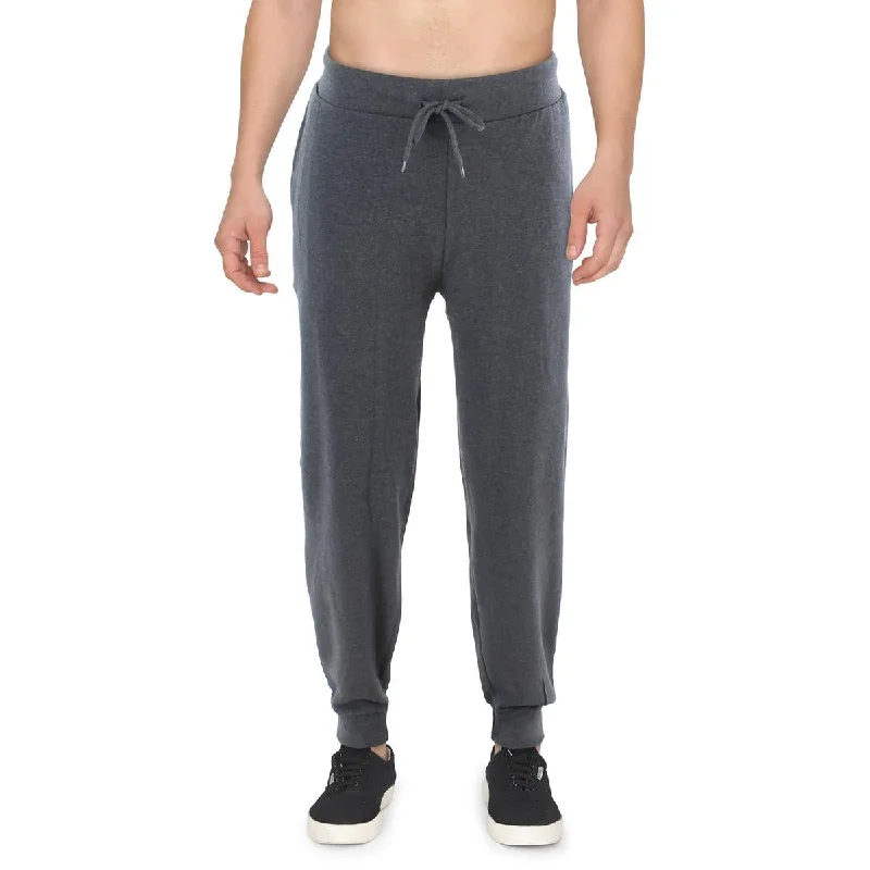 Galaxy Mens Heathered Drawstring Hem Sweatpants