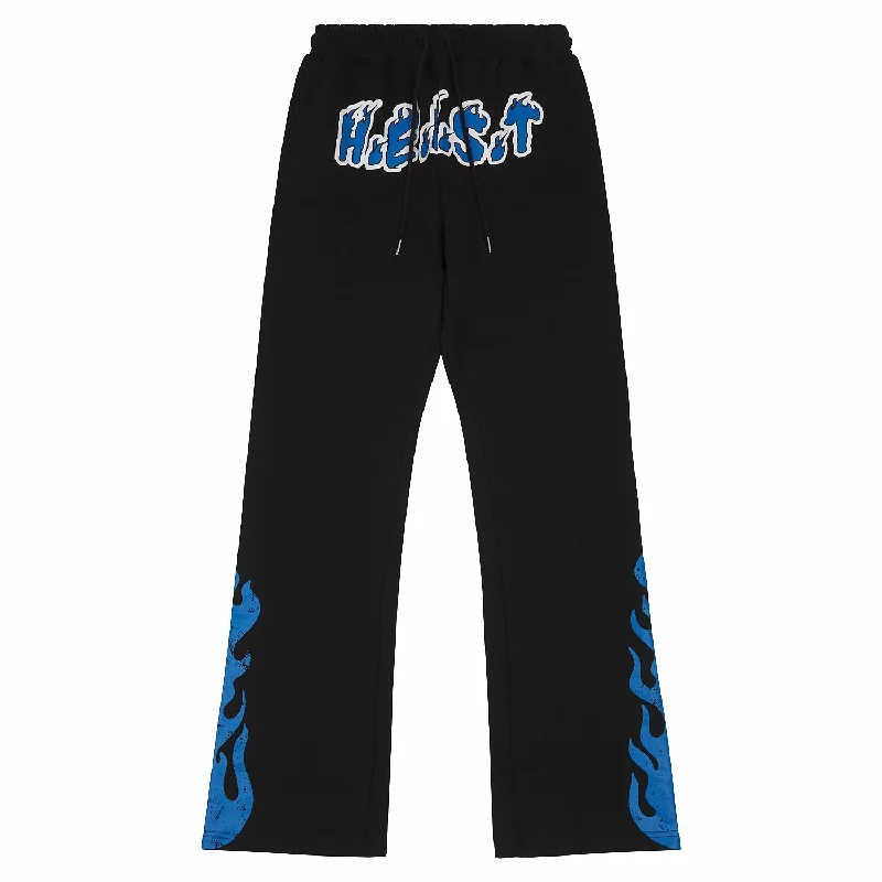 H.E.I.S.T. Flare Sweatpant | Black/Blue