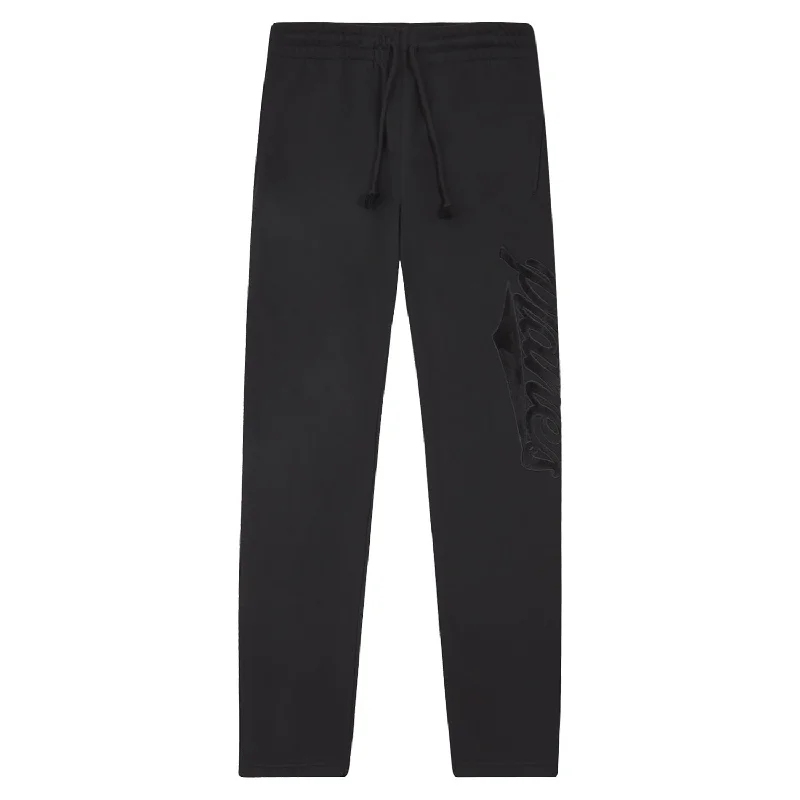 Planes Script Fur Sweatpant | Black