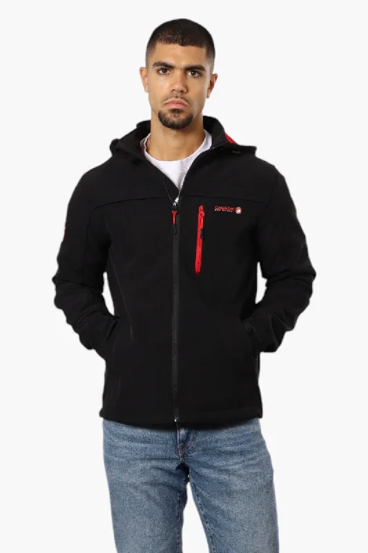 Canada Weather Gear Hooded Fleece Lined Lightweight Jacket - Black