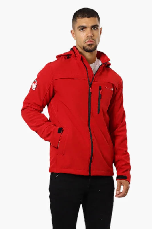 Canada Weather Gear Hooded Fleece Lined Lightweight Jacket - Red