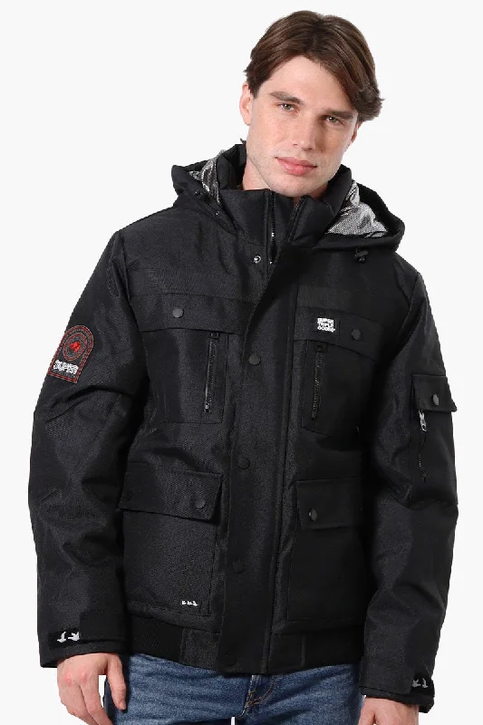 Super Triple Goose Heat Retention Lining Bomber Jacket - Black