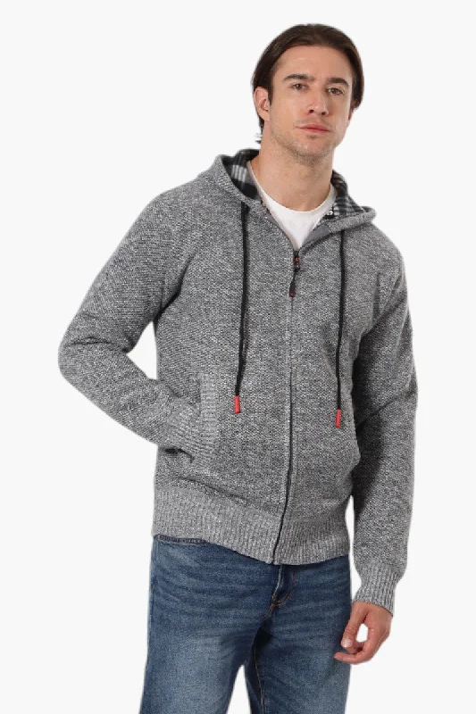 Canada Weather Gear Fleece Lined Hooded Lightweight Jacket - Grey