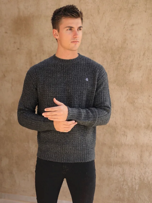 Burford Knit Sweater - Charcoal