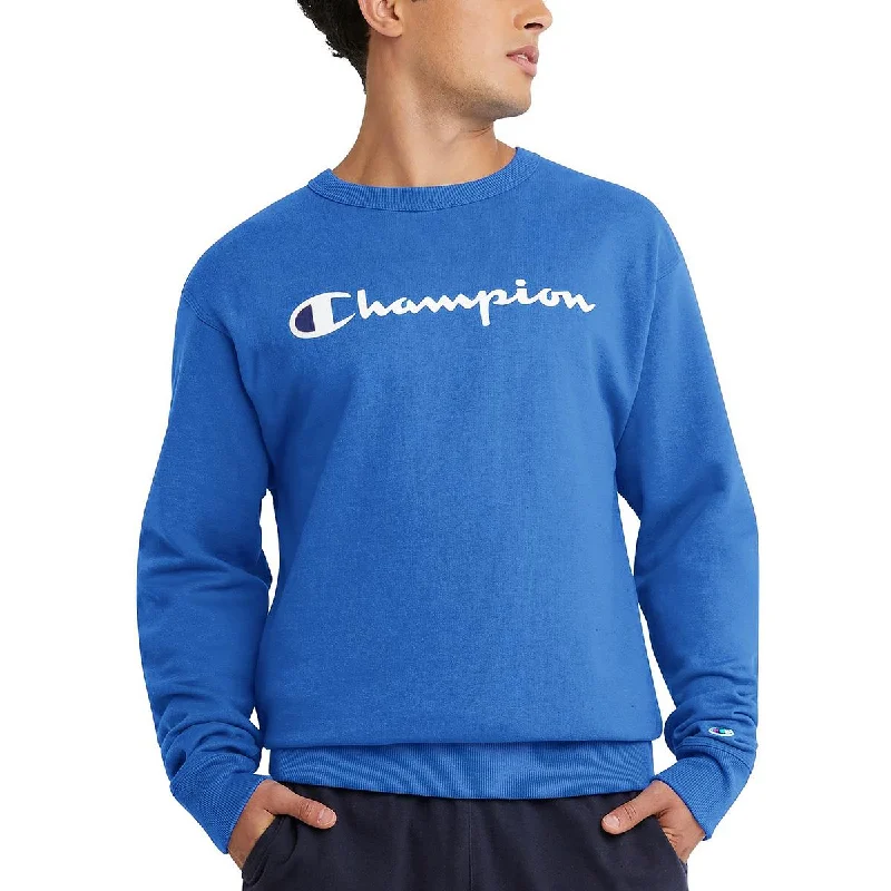 Champion Mens Fleece Graphic Pullover Sweater