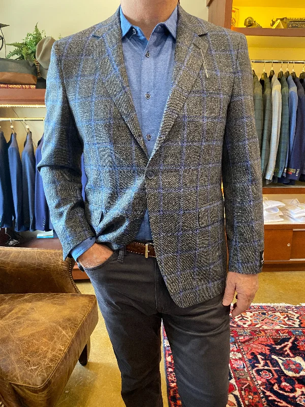 Coppley Grey/Blue Windowpane Sport Coat 28311