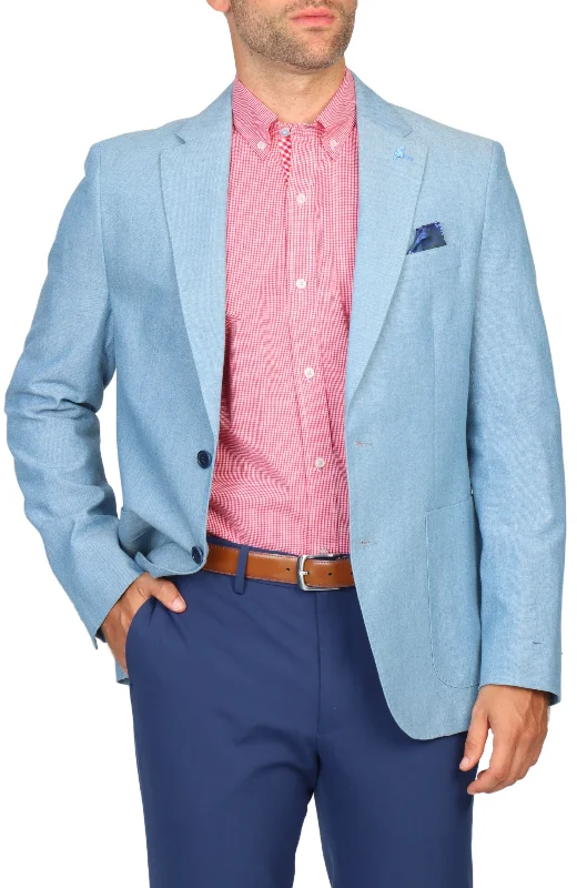 Ice Blue Dyed Pincord Sport Coat