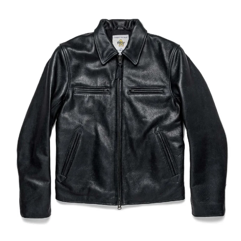 The Moto Jacket in Black Steerhide